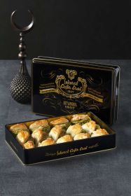 Åžekerci Cafer Erol Buttery Sweethearts' Lips with Pistachio - Black Tin Box, 1100 g